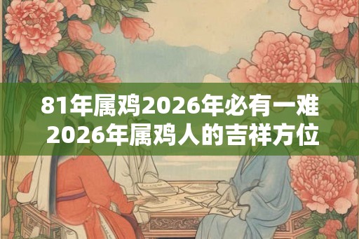 81年属鸡2026年必有一难 2026年属鸡人的吉祥方位