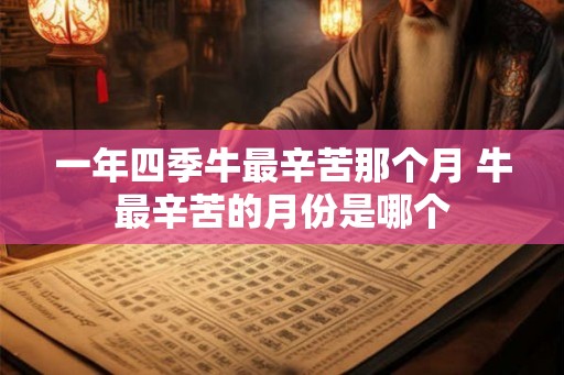 一年四季牛最辛苦那个月 牛最辛苦的月份是哪个 一年四季牛最辛苦那个月 牛最辛苦的月份是哪个