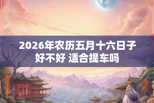 2026年农历五月十六日子好不好 适合提车吗
