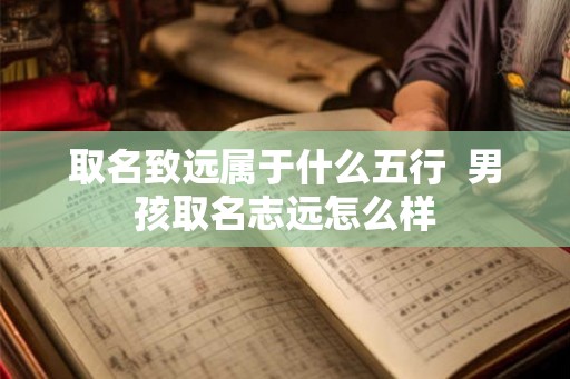 取名致远属于什么五行  男孩取名志远怎么样