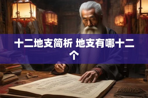 十二地支简析 地支有哪十二个 十二地支简析 地支有哪十二个