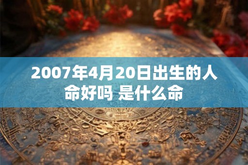 2007年4月20日出生的人命好吗 是什么命