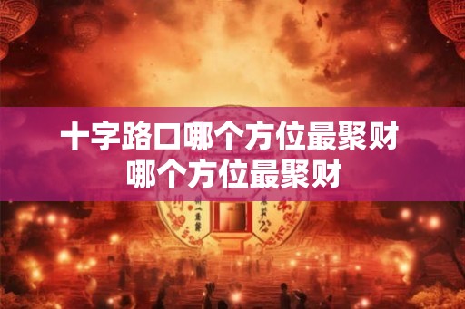 十字路口哪个方位最聚财 哪个方位最聚财