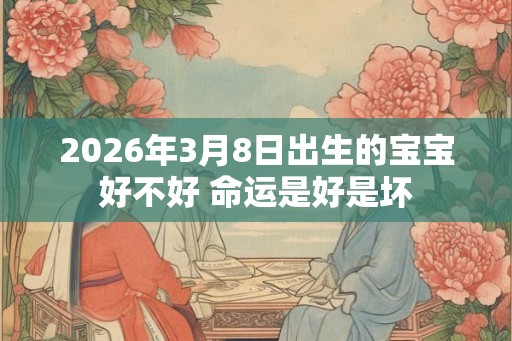 2026年3月8日出生的宝宝好不好 命运是好是坏