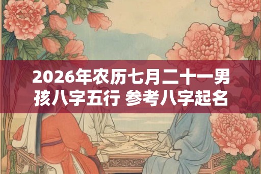 2026年农历七月二十一男孩八字五行 参考八字起名 2026年农历七月二十一男孩八字五行 参考八字起名