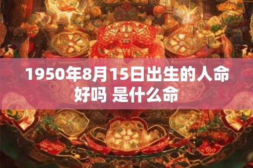1950年8月15日出生的人命好吗 是什么命