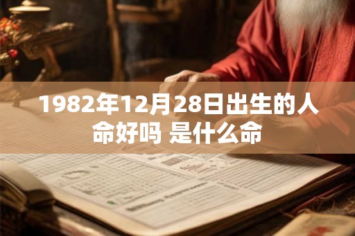 1982年12月28日出生的人命好吗 是什么命