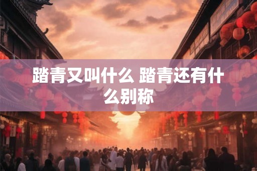 踏青又叫什么 踏青还有什么别称