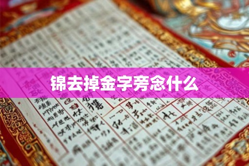 锦去掉金字旁念什么