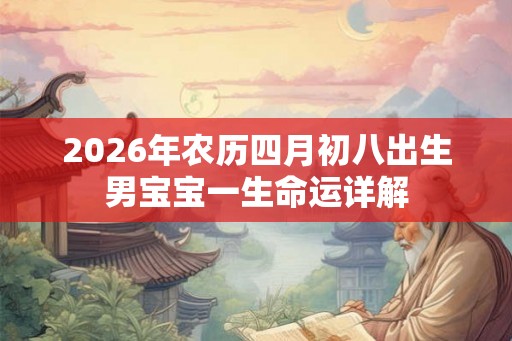 2026年农历四月初八出生男宝宝一生命运详解 2026年农历四月初八出生男宝宝一生命运详解