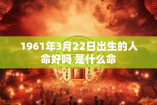 1961年3月22日出生的人命好吗 是什么命 1961年3月22日出生的人命好吗 是什么命