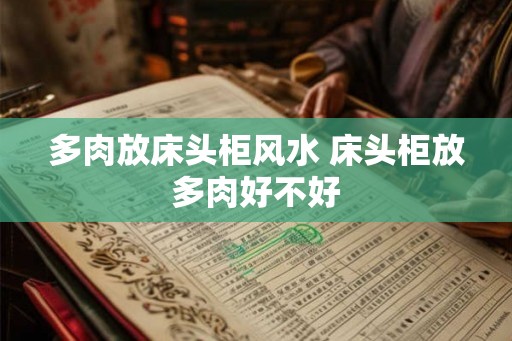 多肉放床头柜风水 床头柜放多肉好不好