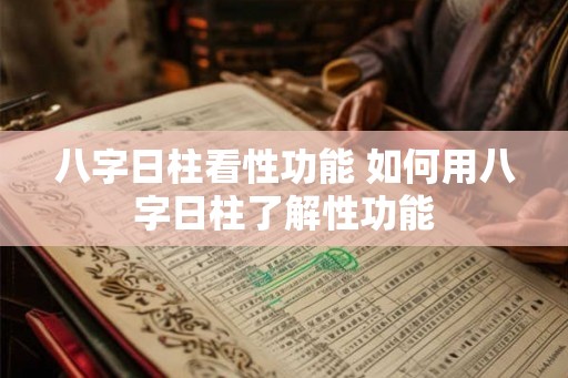 八字日柱看性功能 如何用八字日柱了解性功能 八字日柱看性功能 如何用八字日柱了解性功能