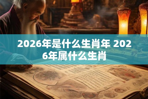 2026年是什么生肖年 2026年属什么生肖 2026年是什么生肖年 2026年属什么生肖