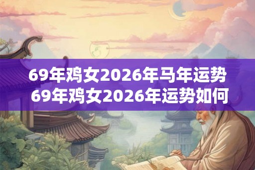 69年鸡女2026年马年运势 69年鸡女2026年运势如何
