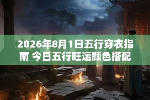 2026年8月1日五行穿衣指南 今日五行旺运颜色搭配