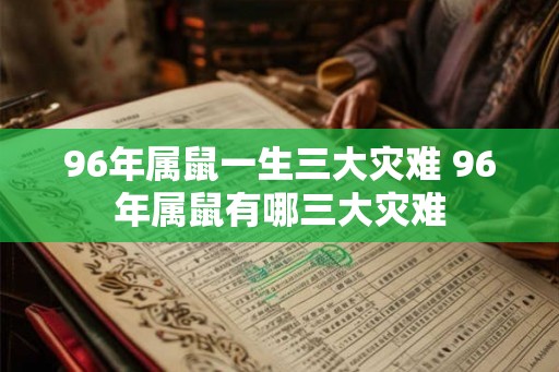 96年属鼠一生三大灾难 96年属鼠有哪三大灾难 96年属鼠一生三大灾难 96年属鼠有哪三大灾难