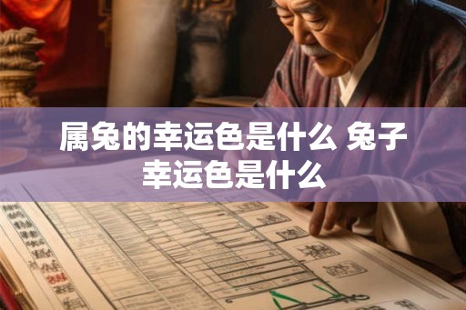 属兔的幸运色是什么 兔子幸运色是什么