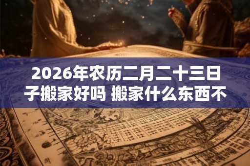 2026年农历二月二十三日子搬家好吗 搬家什么东西不能留