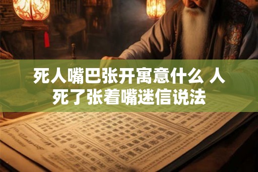 死人嘴巴张开寓意什么 人死了张着嘴迷信说法