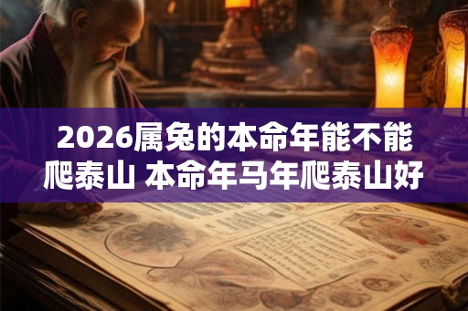 2026属兔的本命年能不能爬泰山 本命年马年爬泰山好吗 2026属兔的本命年能不能爬泰山 本命年马年爬泰山好吗