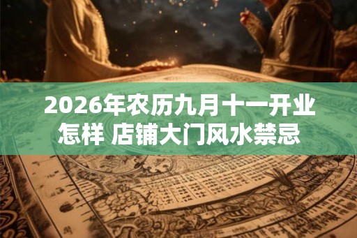 2026年农历九月十一开业怎样 店铺大门风水禁忌