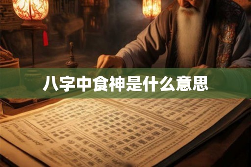 八字中食神是什么意思 八字中食神是什么意思