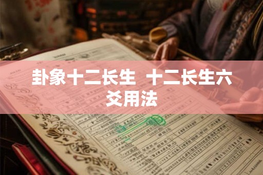 卦象十二长生  十二长生六爻用法