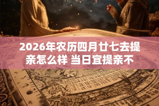 2026年农历四月廿七去提亲怎么样 当日宜提亲不