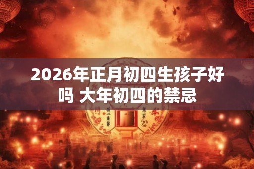 2026年正月初四生孩子好吗 大年初四的禁忌