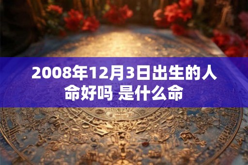 2008年12月3日出生的人命好吗 是什么命