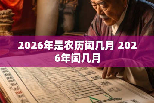 2026年是农历闰几月 2026年闰几月 2026年是农历闰几月 2026年闰几月