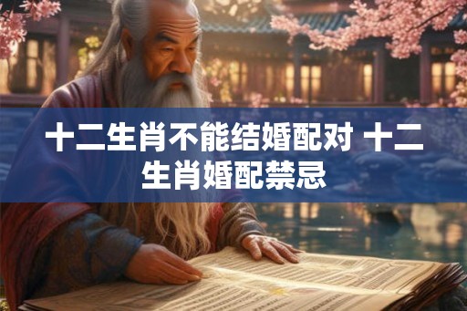 十二生肖不能结婚配对 十二生肖婚配禁忌