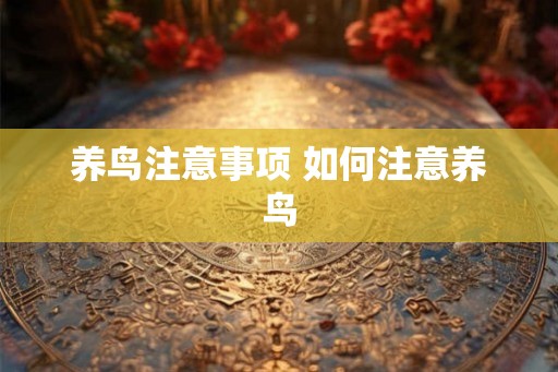 养鸟注意事项 如何注意养鸟 养鸟注意事项 如何注意养鸟