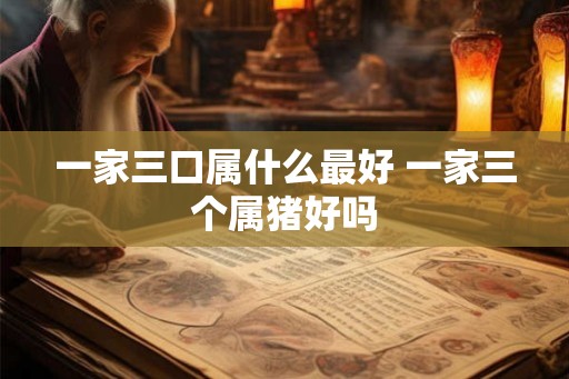 一家三口属什么最好 一家三个属猪好吗