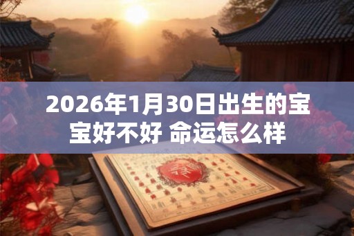 2026年1月30日出生的宝宝好不好 命运怎么样