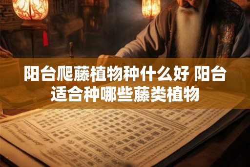 阳台爬藤植物种什么好 阳台适合种哪些藤类植物 阳台爬藤植物种什么好 阳台适合种哪些藤类植物