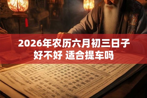2026年农历六月初三日子好不好 适合提车吗