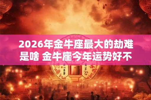 2026年金牛座最大的劫难是啥 金牛座今年运势好不好