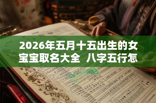 2026年五月十五出生的女宝宝取名大全  八字五行怎么样