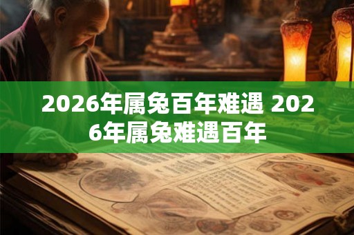 2026年属兔百年难遇 2026年属兔难遇百年 2026年属兔百年难遇 2026年属兔难遇百年