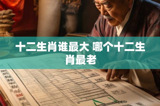 十二生肖谁最大 哪个十二生肖最老