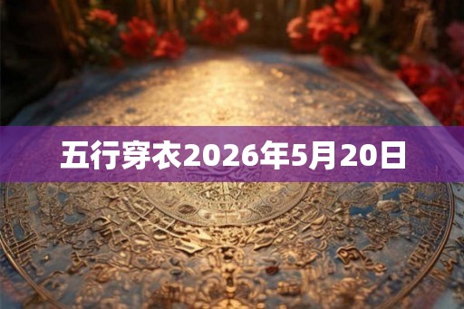 五行穿衣2026年5月20日 五行穿衣2026年5月20日