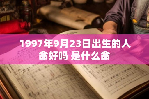 1997年9月23日出生的人命好吗 是什么命
