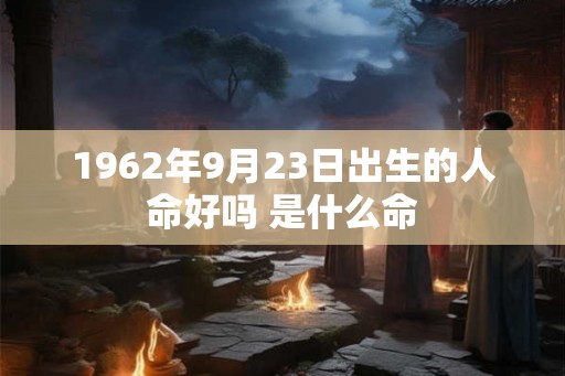 1962年9月23日出生的人命好吗 是什么命