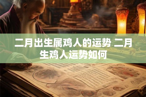 二月出生属鸡人的运势 二月生鸡人运势如何