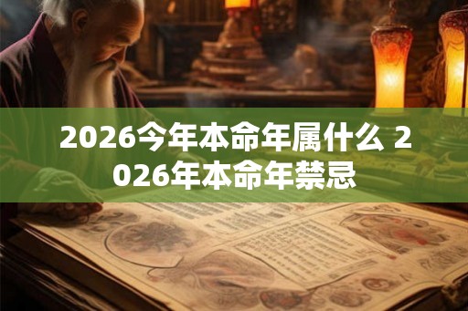 2026今年本命年属什么 2026年本命年禁忌 2026今年本命年属什么 2026年本命年禁忌