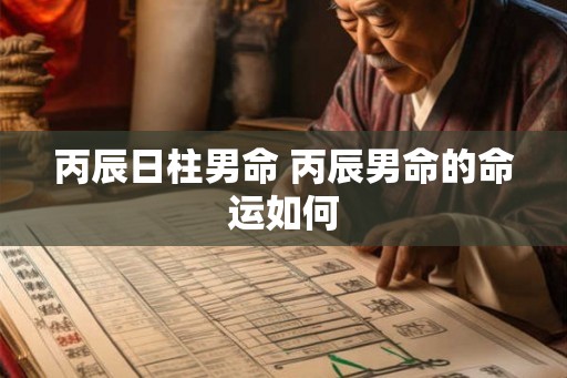 丙辰日柱男命 丙辰男命的命运如何