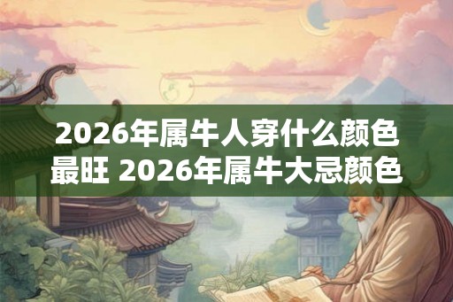 2026年属牛人穿什么颜色最旺 2026年属牛大忌颜色