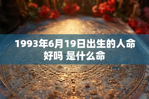 1993年6月19日出生的人命好吗 是什么命
